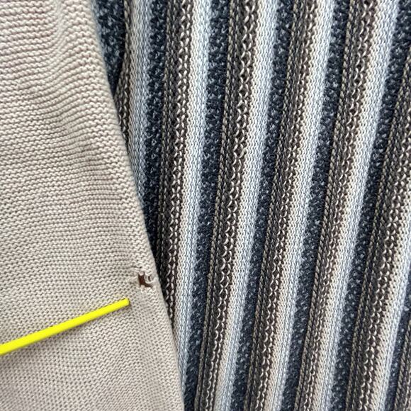 Vintage Arizona Jean Co Sweater Mens Large Tan Long Grandpa 90s Boho Earthy - Picture 5 of 6